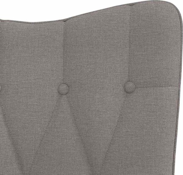 VidaXL Relaxační křeslo se stoličkou textil [327544] Barva: Tmavě šedá