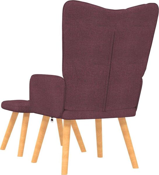 VidaXL Relaxační křeslo se stoličkou textil [327544] Barva: Tmavě šedá