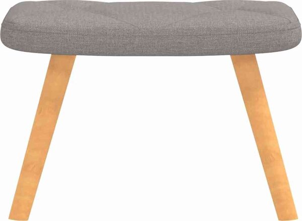 VidaXL Relaxační křeslo se stoličkou textil [327544] Barva: Tmavě šedá