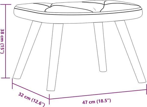 VidaXL Relaxační křeslo se stoličkou textil [327544] Barva: Tmavě šedá
