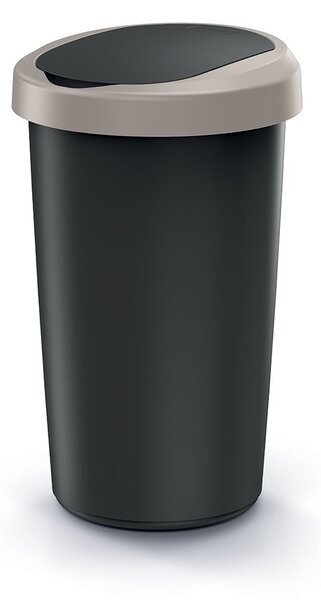 Prosperplast Odpadkový koš COMPACTO 50 L černý/hnědý
