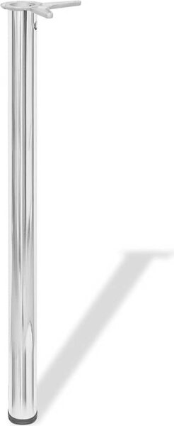 VidaXL 4 stolové nohy s nastavitelnou výškou , 870 mm [242134] Barva: Černá