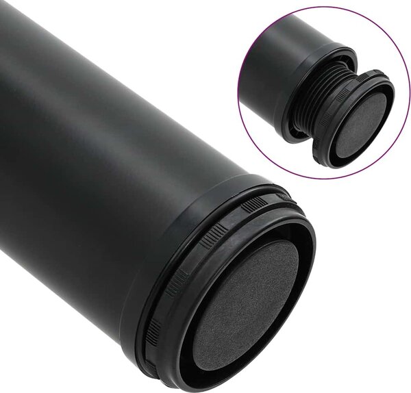 VidaXL 4 stolové nohy s nastavitelnou výškou , 870 mm [242134] Barva: Černá