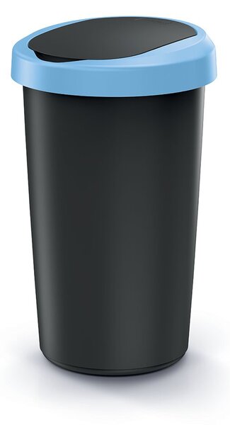 Prosperplast Odpadkový koš COMPACTO 25 L černý/světle modrý