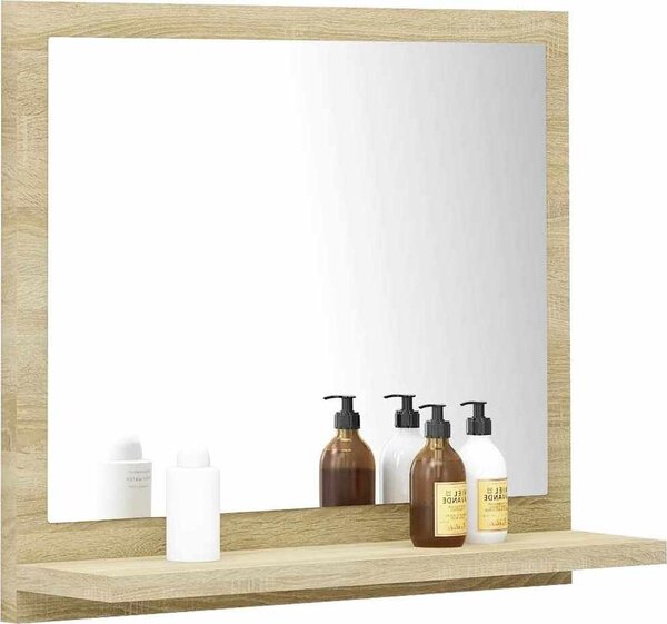 VidaXL Koupelnové zrcadlo 40 x 10,5 x 37 cm dřevotříska [804561] Barva: dub sonoma