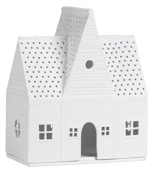 Porcelánový svícen Domek 20 cm