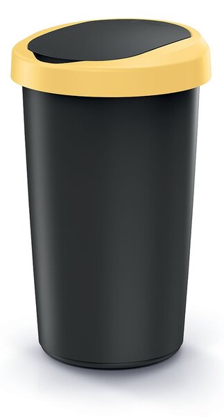 Prosperplast Odpadkový koš COMPACTO FLAS 50 L černý/světle žlutý