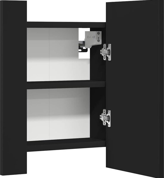 VidaXL Koupelnová skříňka se zrcadlem a LED 40x12x45 cm [804949] Barva: Betonová šedá
