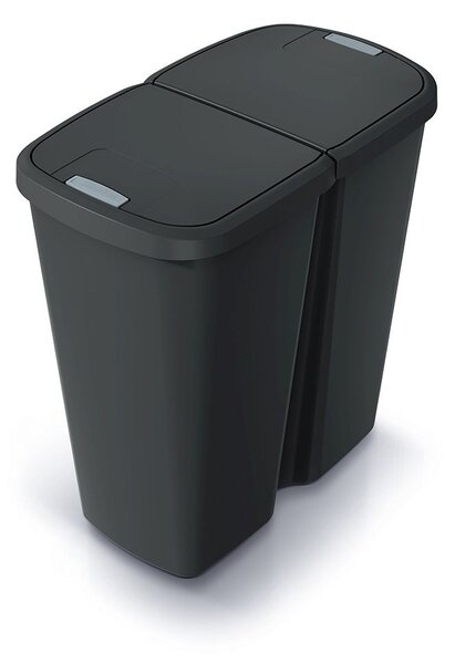 Prosperplast Odpadkový koš COMPACTO DUA 45 L černý