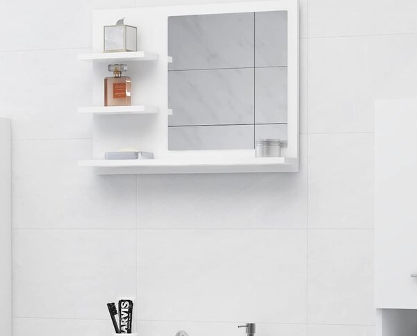 VidaXL Koupelnové zrcadlo 60 x 10,5 x 45 cm dřevotříska [815661] Barva: šedá sonoma