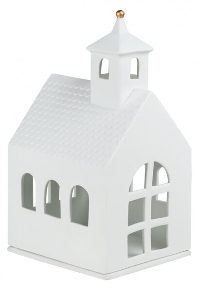 Porcelánový svícen Domek - Kaple 22,5 cm