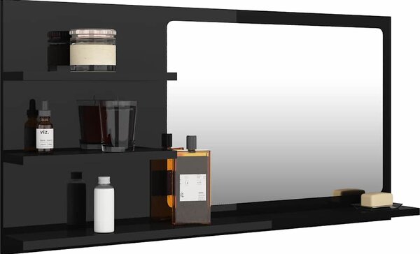 VidaXL Koupelnová skříňka se zrcadlem 90x11x45 cm kompozit [805022] Barva: Bílá