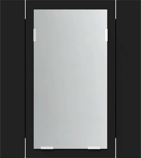 VidaXL Koupelnová skříňka se zrcadlem a LED 40x12x45 cm [804949] Barva: Betonová šedá