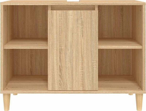 VidaXL Skříňka pod umyvadlo 80x33x60 cm kompozitní dřevo [821291] Barva: artisian oak