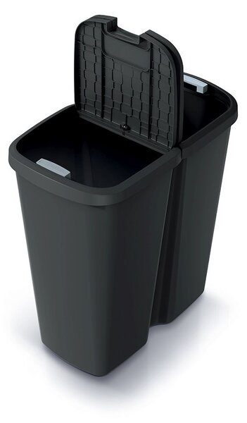 Prosperplast Odpadkový koš COMPACTO DUA 45 L černý