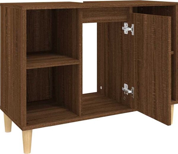 VidaXL Skříňka pod umyvadlo 80x33x60 cm kompozitní dřevo [821291] Barva: artisian oak