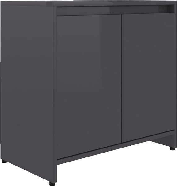 VidaXL Koupelnová skříňka 60 x 33 x 61 cm dřevotříska [802646] Barva: Betonová šedá