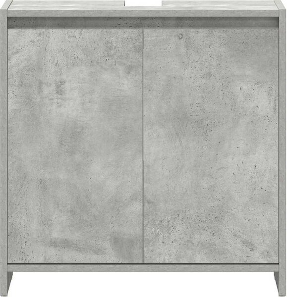 VidaXL Koupelnová skříňka 60 x 33 x 61 cm dřevotříska [802646] Barva: Betonová šedá