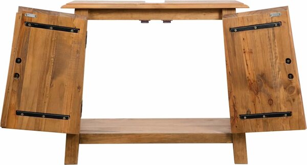 VidaXL Koupelnová skříňka pod umyvadlo masivní borové dřevo 70x32x63cm [246035]