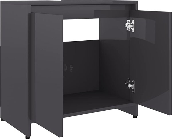VidaXL Koupelnová skříňka 60 x 33 x 61 cm dřevotříska [802646] Barva: Betonová šedá