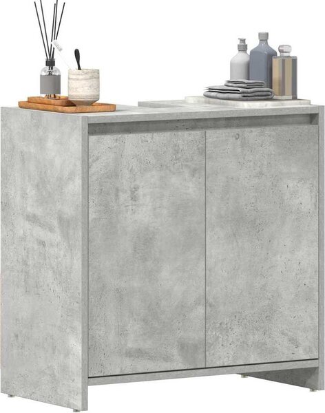 VidaXL Koupelnová skříňka 60 x 33 x 61 cm dřevotříska [802646] Barva: Betonová šedá