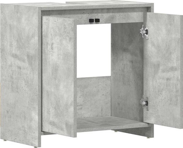 VidaXL Koupelnová skříňka 60 x 33 x 61 cm dřevotříska [802646] Barva: Betonová šedá