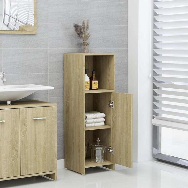 VidaXL Koupelnová skříňka 30 x 30 x 95 cm kompozitní dřevo [802591] Barva: Bílá