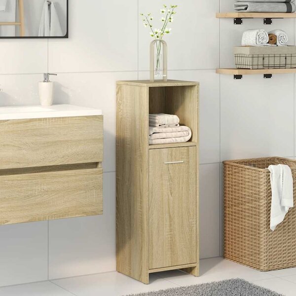 VidaXL Koupelnová skříňka 30 x 30 x 95 cm kompozitní dřevo [802591] Barva: Bílá
