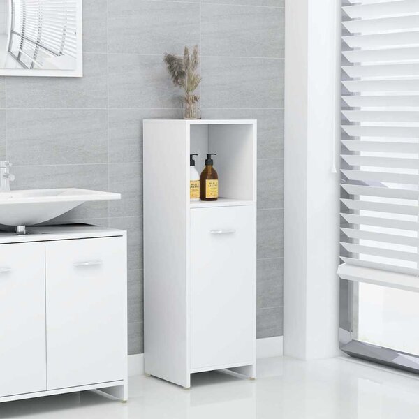 VidaXL Koupelnová skříňka 30 x 30 x 95 cm kompozitní dřevo [802591] Barva: Bílá
