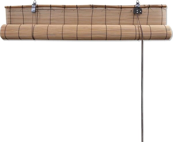 VidaXL Zatemňovací rolety z bambusu 2 ks 150 x 220 cm hnědé [3057521]