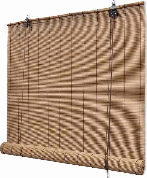 VidaXL Zatemňovací rolety z bambusu 2 ks 150 x 220 cm hnědé [3057521]