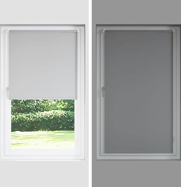 VidaXL Zatemňovací roleta 124,4 x 230 cm, šířka látky 120 cm, [240167] Barva: Šedá