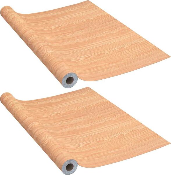VidaXL Samolepící tapety na dveře 2 ks 210 x 90 cm PVC [146111] Barva: Tmavý dub
