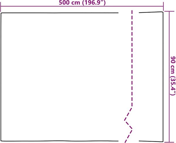 VidaXL Samolepící tapeta na nábytek 500 x 90 cm PVC [146118] Barva: Světlý dub