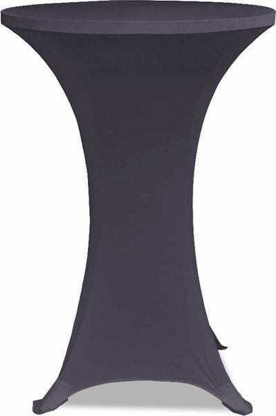 VidaXL Potahy na koktejlový stůl Ø 60 cm, strečové, 2 ks [131431] Barva: Bílá