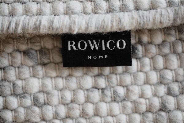 Světle šedý vlněný kulatý koberec ø 250 cm Auckland - Rowico