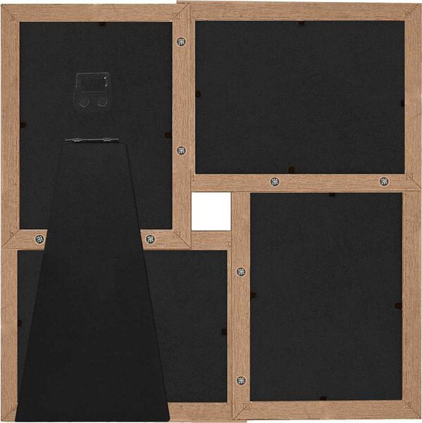 VidaXL Kolážový fotorámeček na 4 obrázky (10 x 15 cm) MDF [332774] Barva: Černá