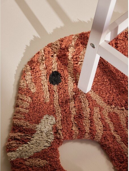 Pratelný/ručně tkaný bavlněný dětský koberec v terakotové barvě 75x120 cm Snuggle Elodie – Hanse Home