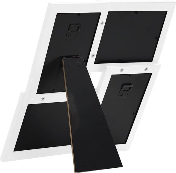 VidaXL Kolážový fotorámeček na 4 obrázky (13 x 18 cm) MDF [332773] Barva: tmavě hnědá