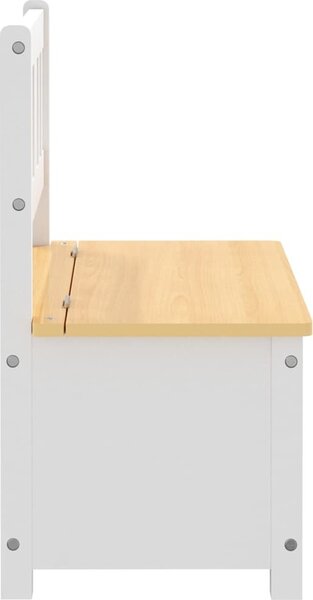 VidaXL Dětská úložná lavice 60 x 30 x 55 cm MDF [10408] Barva: Bílá a béžová