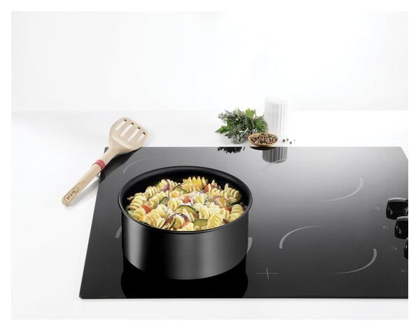 Hliníkové hrnce na indukci s nepřilnavým povrchem a odnímatelnou rukojetí v sadě 3 ks INGENO Eco Resist L3979202 – Tefal