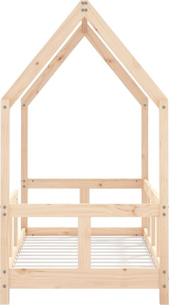 VidaXL Dětská postel 70 x 140 cm masivní borové dřevo [835721] Barva: Bílá