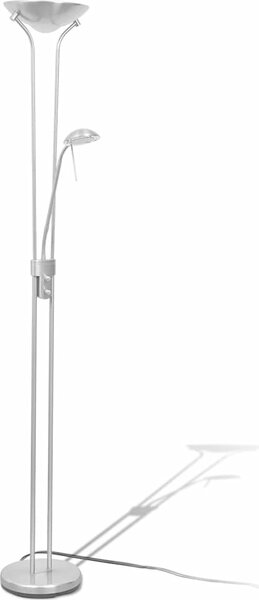 VidaXL Stmívatelná stojací lampa LED 23 W [242730] Barva: Stříbrná