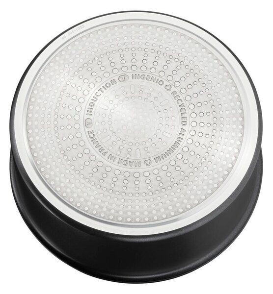 Hliníkové hrnce na indukci s nepřilnavým povrchem a odnímatelnou rukojetí v sadě 3 ks INGENO Eco Resist L3979202 – Tefal
