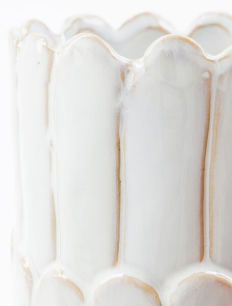 Keramická váza Ezra Off White 25 cm