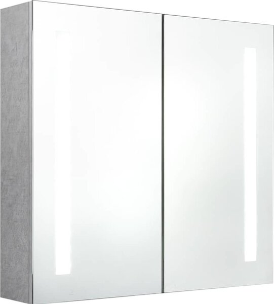 VidaXL LED koupelnová skříňka se zrcadlem 62 x 14 x 60 cm [326521] Barva: bílá a stříbrná