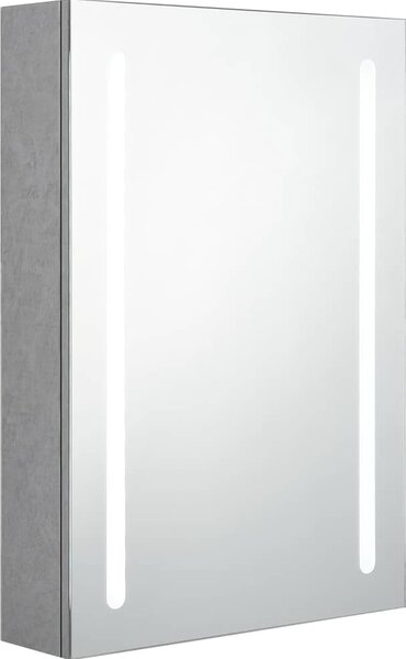 VidaXL LED koupelnová skříňka se zrcadlem 50 x 13 x 70 cm [326498] Barva: Zářivě šedá