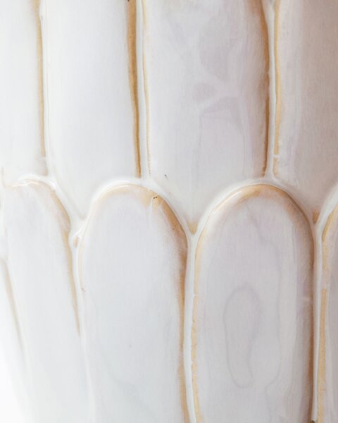 Keramický obal na květináč Ezra Off White