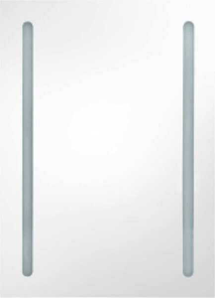 VidaXL LED koupelnová skříňka se zrcadlem 50 x 13 x 70 cm [326498] Barva: Zářivě šedá