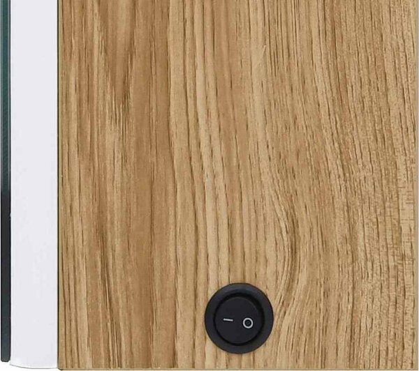 VidaXL LED koupelnová skříňka se zrcadlem 50 x 13 x 70 cm [326498] Barva: Zářivě šedá